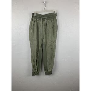 Quince Pants Womens Medium Jogger Relaxed Fit Drawstring Cargo Pockets Casual